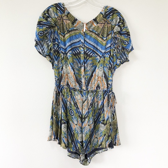 Free People Dream All Night Romper Sky NWT - Picture 3 of 8